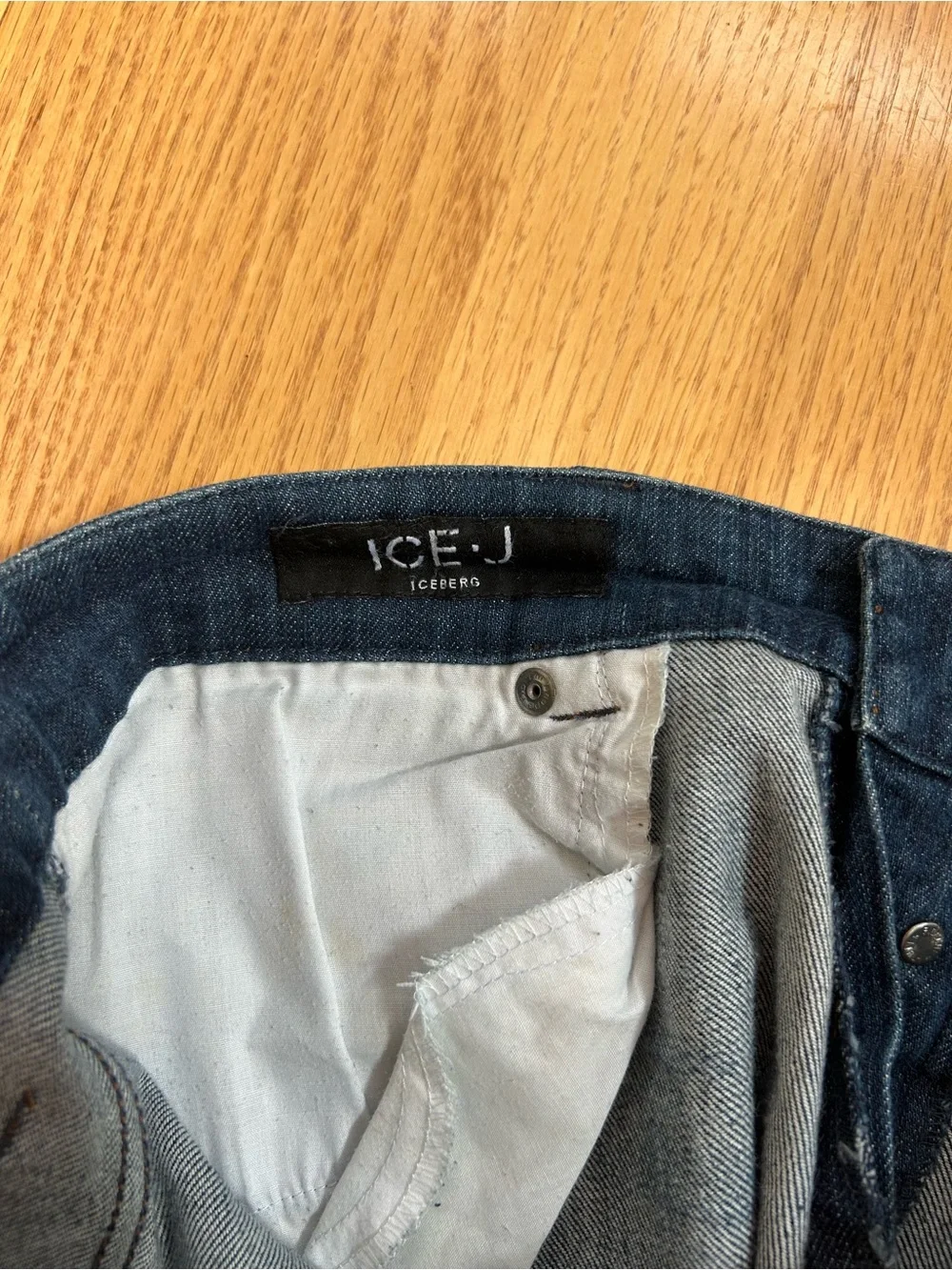 Vintage Iceberg ICE Space Embroidered Jeans Mens 36x34 (Tag 32) Y2K Italy Blue
